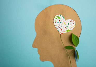 Cerebro con flores