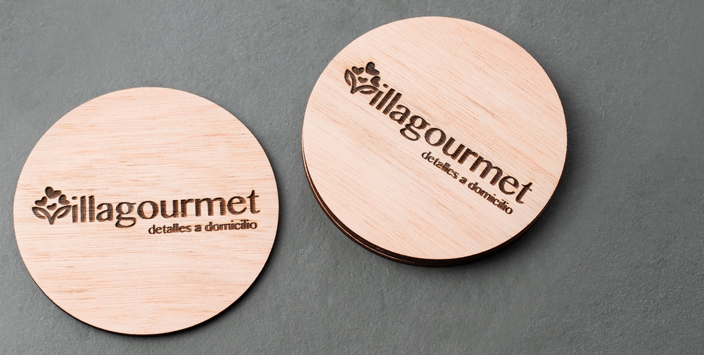 Set Posavasos De Madera Villagourmet